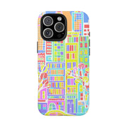Upper East Side Pastel City Tough Phone Case LavenderCeleste