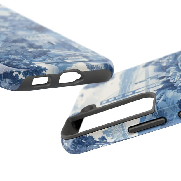 San Francisco Toile de Jouy Scenic Tough Phone Case LavenderCeleste