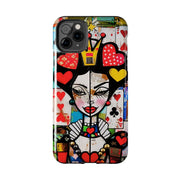 Queen of Hearts Pop Art Tough Phone Case LavenderCeleste
