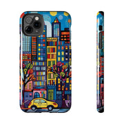 Upper Eastside NYC Pop Art Tough Phone Case LavenderCeleste