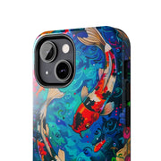 Vibrant Koi Pond Pop Art Tough Phone Case