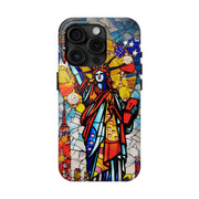 Statue of Liberty Mosaic Art Tough Phone Case LavenderCeleste