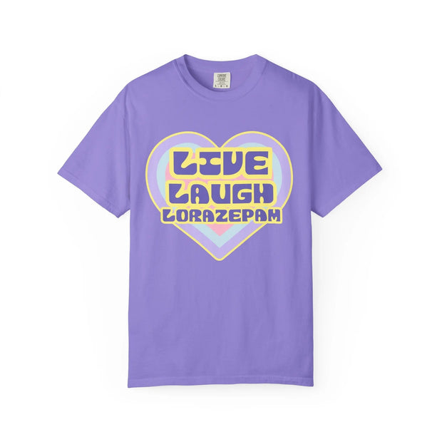 Live Laugh Lorazepam Shirt – Funny Retro Pastel Heart Design
