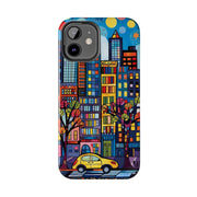 Upper Eastside NYC Pop Art Tough Phone Case LavenderCeleste