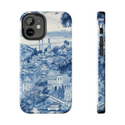 San Francisco Toile de Jouy Scenic Tough Phone Case LavenderCeleste
