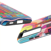 Tulsa Oklahoma Retro Pop Skyline Tough Phone Case LavenderCeleste