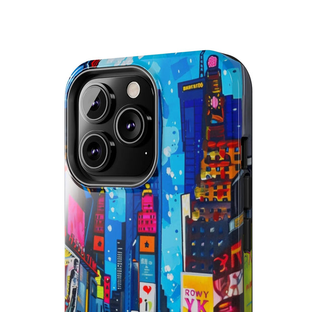 Times Square NYC Pop Art Tough Phone Case LavenderCeleste