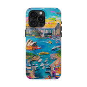 Sydney Collage Skyline Art Tough Phone Case LavenderCeleste