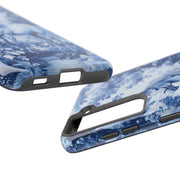 Blue Toile Horse Country Scenic Tough Phone Case LavenderCeleste