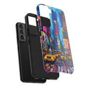 Times Square NYC Pop Art Tough Phone Case LavenderCeleste