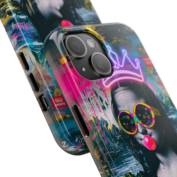 Neon Mona Lisa Pop Art Collage Tough Phone Case WOYC