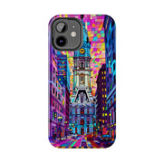 Philadelphia Pop Art Skyline Tough Phone Case LavenderCeleste