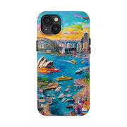 Sydney Collage Skyline Art Tough Phone Case LavenderCeleste