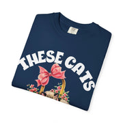 These Cats Think You Are a Twat Funny Comfort Colors Tee LavenderCeleste