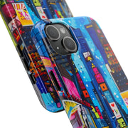 Times Square NYC Pop Art Tough Phone Case LavenderCeleste