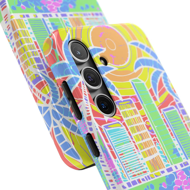 South Beach Miami Mosaic Art Tough Phone Case LavenderCeleste