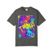 Taurus Graffiti Crown Street Art Comfort Colors Tee LavenderCeleste