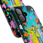 Rio de Janeiro Neon Pop Art Tough Phone Case LavenderCeleste