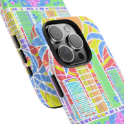 South Beach Miami Mosaic Art Tough Phone Case LavenderCeleste