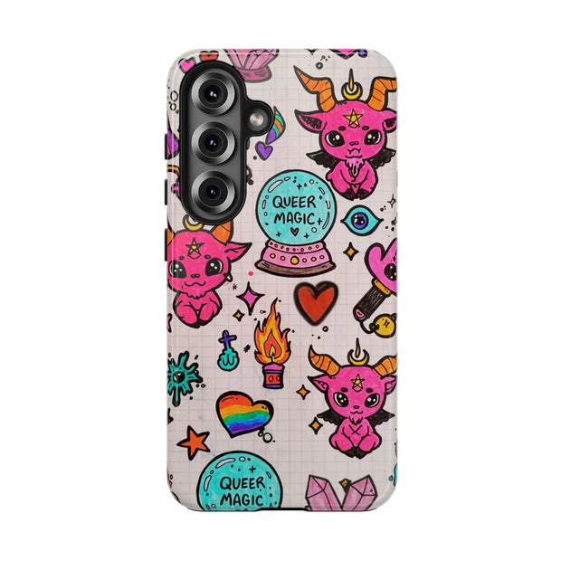 Queer Magic Pride Witchcore Tough Phone Case LavenderCeleste