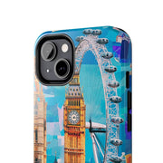 London Big Ben Collage Tough Phone Case – Vibrant City Pop Art Design