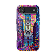 Philadelphia Pop Art Skyline Tough Phone Case LavenderCeleste