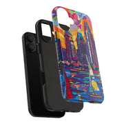 San Diego Skyline Pop Art Tough Phone Case LavenderCeleste