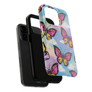 Retro Pop Art Butterfly Sky Tough Phone Case
