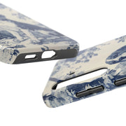 Blue Toile Beagle Country Scenic Tough Phone Case LavenderCeleste