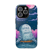 Still Pissed Pastel Goth Skeleton Moon Tough Phone Case WOYC