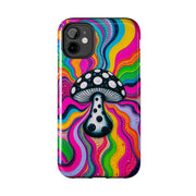 Psychedelic Rainbow Mushroom Art – Trippy Tough Case Printify