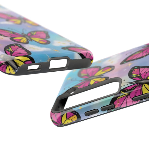 Retro Pop Art Butterfly Sky Tough Phone Case