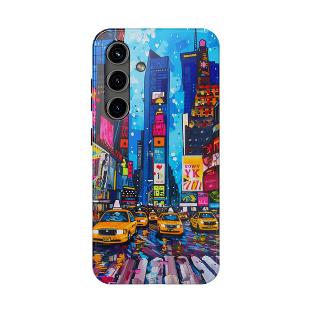 Times Square NYC Pop Art Tough Phone Case LavenderCeleste