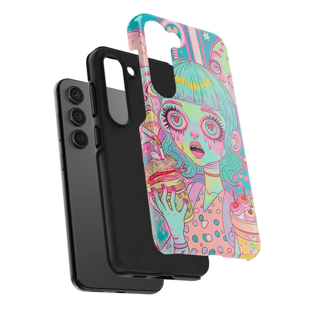 Kawaii Diner Zombies Pastel Chaos Tough Phone Case