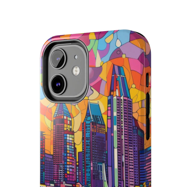 San Diego Skyline Pop Art Tough Phone Case LavenderCeleste