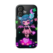 Kawaii Gothic Succubus Neon Heart Tough Phone Case