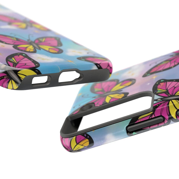 Retro Pop Art Butterfly Sky Tough Phone Case