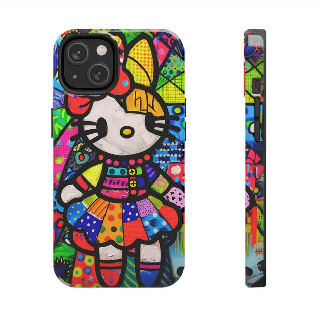 Pop Patchwork Kitty Tough Phone Case Printify