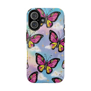 Retro Pop Art Butterfly Sky Tough Phone Case