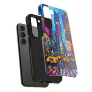 Times Square NYC Pop Art Tough Phone Case LavenderCeleste