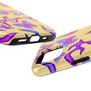 Y2K Butterfly Flames Retro Tough Phone Case LavenderCeleste