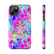 Pastel Goth Kawaii Baphomet Tough Phone Case LavenderCeleste