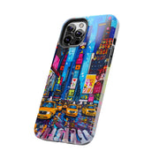 Times Square NYC Pop Art Tough Phone Case LavenderCeleste