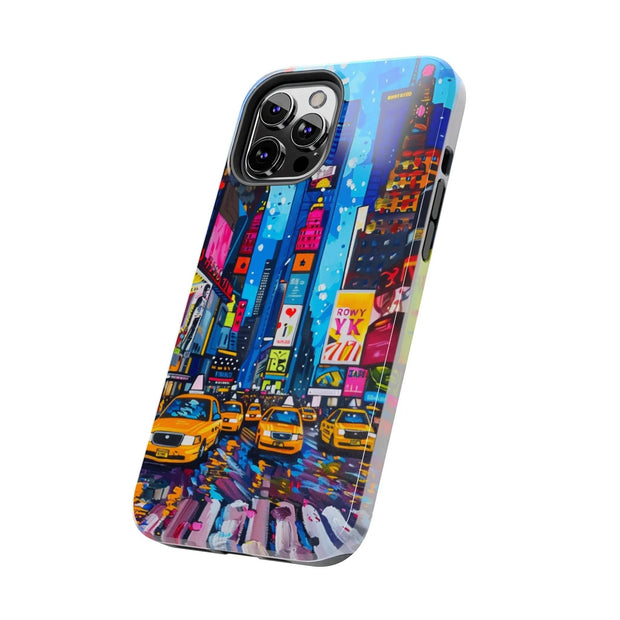 Times Square NYC Pop Art Tough Phone Case LavenderCeleste