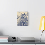 Persian Cat Canvas by Jouy Matte Canvas Art LavenderCeleste