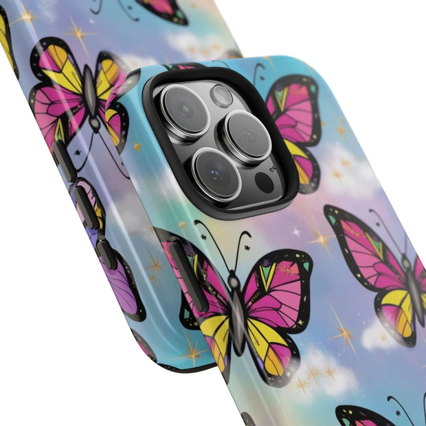 Retro Pop Art Butterfly Sky Tough Phone Case