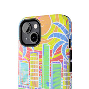 South Beach Miami Mosaic Art Tough Phone Case LavenderCeleste