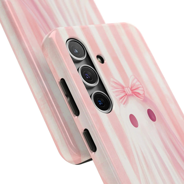 Pink Coquette Ghost Tough Phone Case - LavenderCeleste