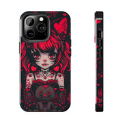 Kawaii Gothpunk Red Heart Tough Phone Case