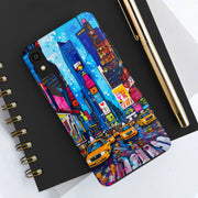 Times Square NYC Pop Art Tough Phone Case LavenderCeleste